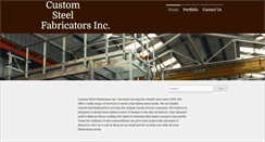 Desktop Screenshot of customsteelfabinc.com