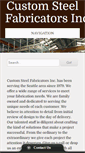 Mobile Screenshot of customsteelfabinc.com