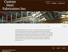 Tablet Screenshot of customsteelfabinc.com